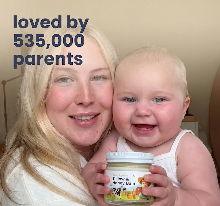 Tallow and honey balm - Naturally relieve baby's dry, itchy skin