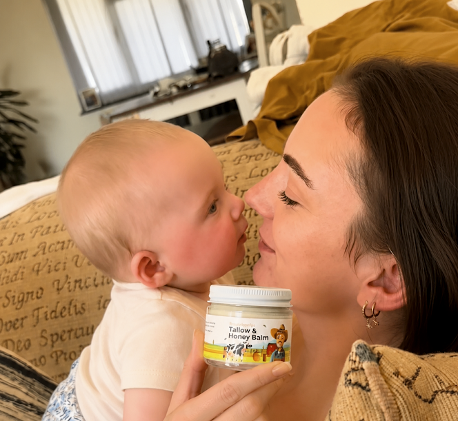 Tallow and honey balm - Naturally relieve baby's dry, itchy skin