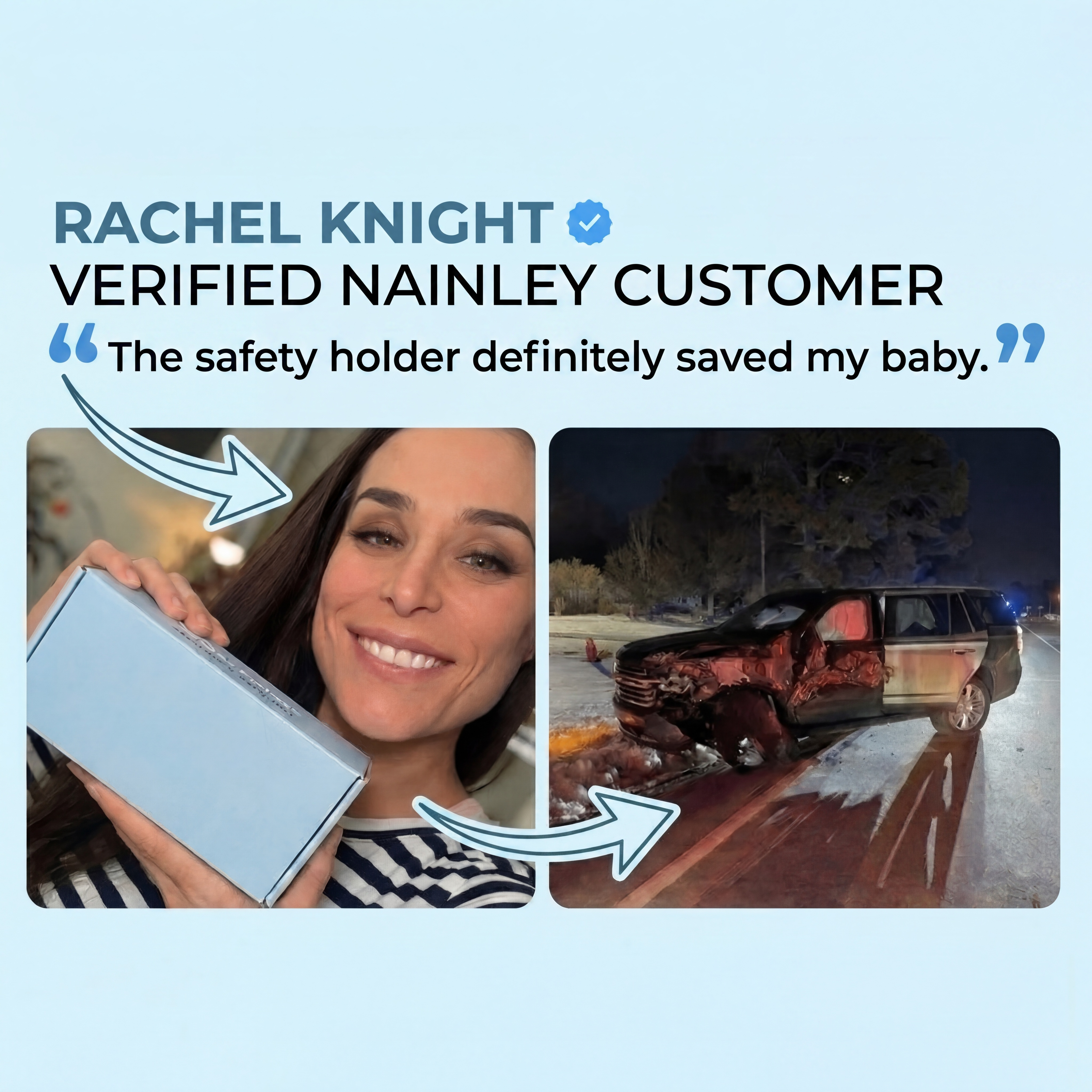 Safety Holder - Protects your baby too while driving