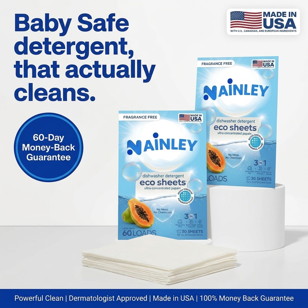 Papaya detergent sheets - Protect your family from harmful chemicals