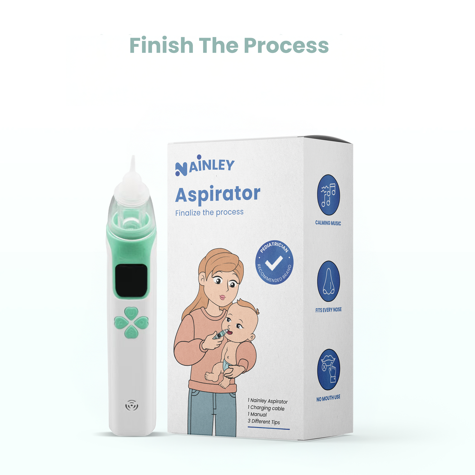 Nainley aspirator - Finish the process