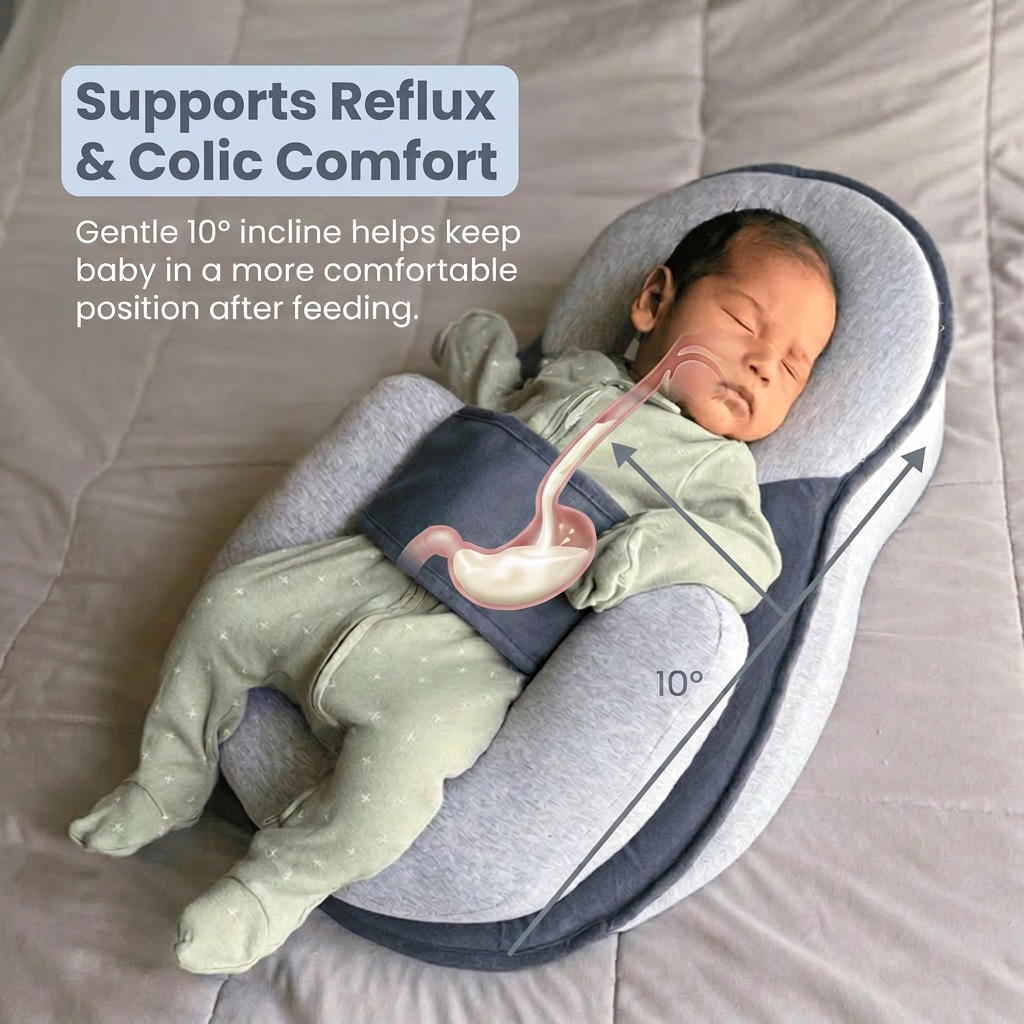 Nestly – Supports reflux-prone babies